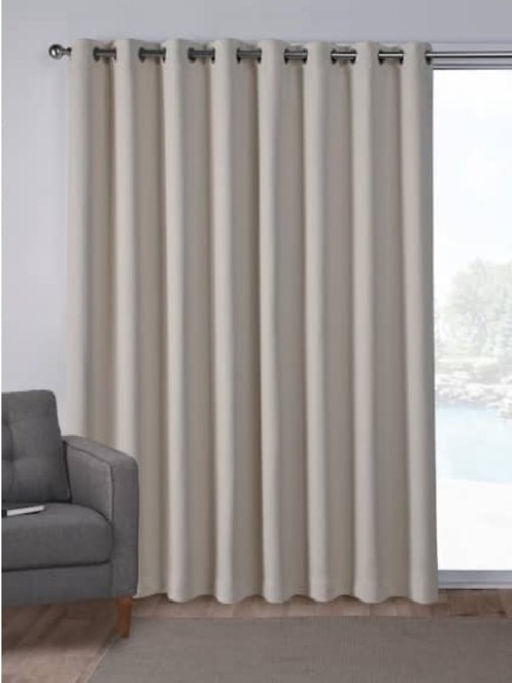Better Homes And Gardens Cream Shower Curtain with Bronze Grommets 50x63 127x160